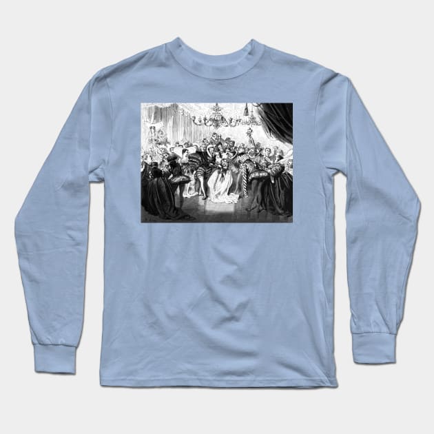 Cinderella at the Ball - Gustave Dore Long Sleeve T-Shirt by forgottenbeauty